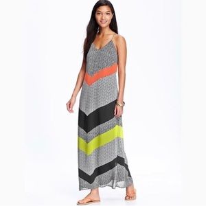 Old Navy Maxi Chevron Dress